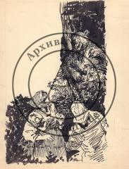 Эскиз иллюстрации к книге Симонова И.А. "Охотники за сказками" (рис.9).