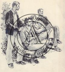 Иллюстрация "Четыре мужчины"