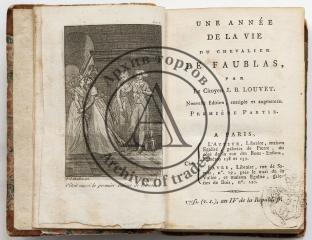 Louvet de Couvray, J.-B. Une année de la vie du Chevalier de Faublas, P. 1-3 [Луве де Кувре Ж.-Б. Один год из жизни шевалье де Фобласа, Чч. 1-3]. На франц. яз.