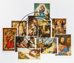 Сет из 59 открыток с религиозной тематикой