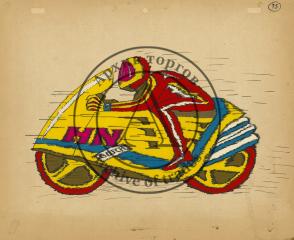 Мотоциклист. Фаза из неизвестного мультфильма