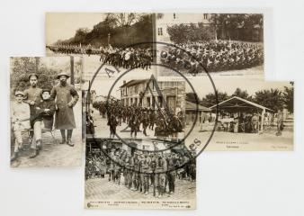 Сет из шести открыток с Русским экспедиционным корпусом.