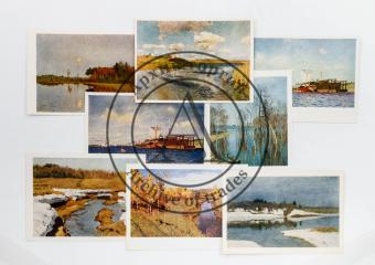 Сет из 35 открыток с репродукциями картин И.И. Левитана