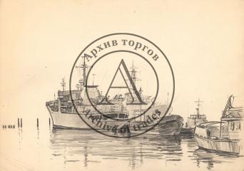 Рисунок "В порту"