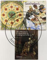 Сет из 3 каталогов аукционного дом Sotheby’s: "Fine 19th Century European Paintings, Drawings and Sculpture" 18 марта 1998, "Russian Pictures" 22 мая 2002, "Russian Art, Volume III" 16 апреля 2008. На англ. яз.