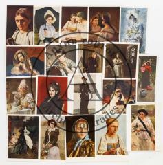 Сет из 46 открыток «Женские портреты»