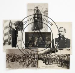 Сет из шести открыток на тему Первой мировой войны.