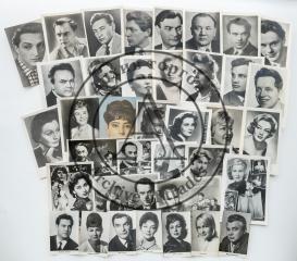 Сет открыток -фотографий советских и зарубежных актеров