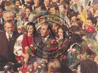 Генеральный секретарь ЦК КПСС Л.И. Брежнев на праздновании 50-летия образования Молдавской ССР.