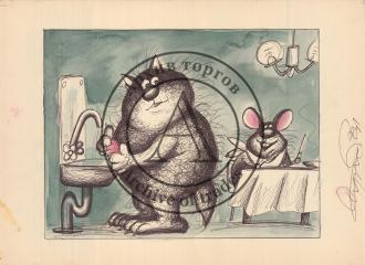 Двусторонний рисунок "Кошки-мышки"