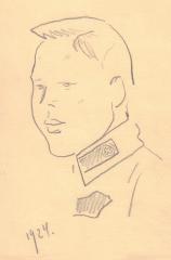 Зарисовка "Портрет военного"