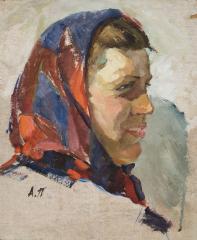 Портрет женщины в платке