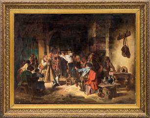 Копия с картины И. Матийзена "Школа воров" (1852 г.)