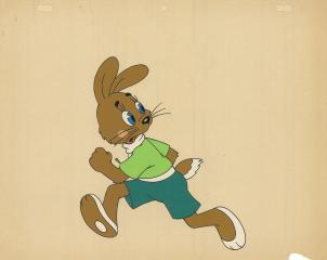 Убегающий заяц (3). Фаза движения из мультфильма "Ну, погоди!"