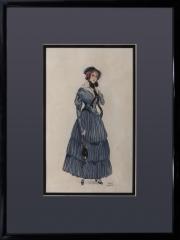 Иллюстрация "Дама в шляпке-капор "