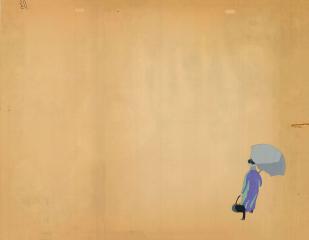 Дама с зонтиком. Фаза из мультфильма "Дождливая история"