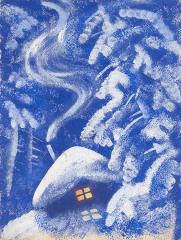 Зима. Иллюстрация  к книге Могутина Ю. "Говорил Иртыш с тайгой"