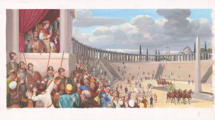 Иллюстрация "Квадриги императора Юстиниана"