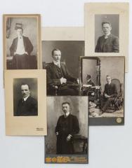 Сет из шести дореволюционных фотографий с мужскими портретами