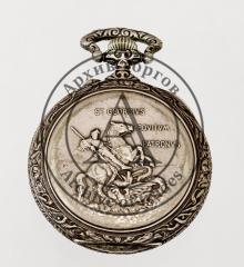 Часы карманные с изображением Святого Георгия